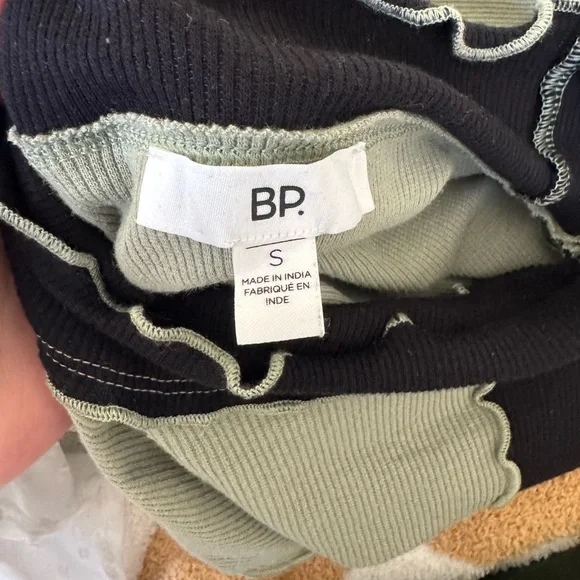 BP Mock Neck Ribbed crop long sleeve top - Picture 4 of 5